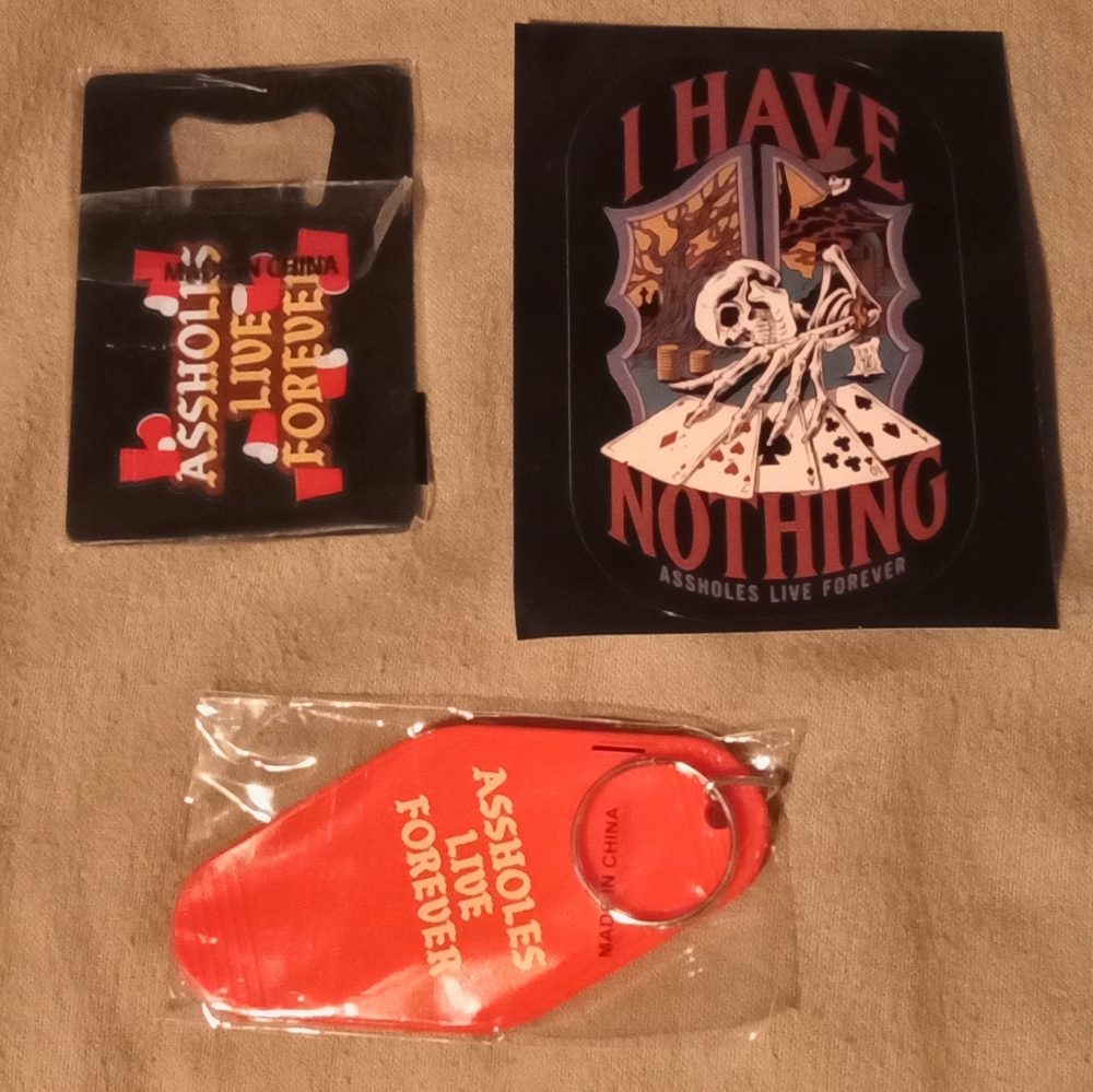 ALF Brand Bottle Opener Card, Sticker and Keychain